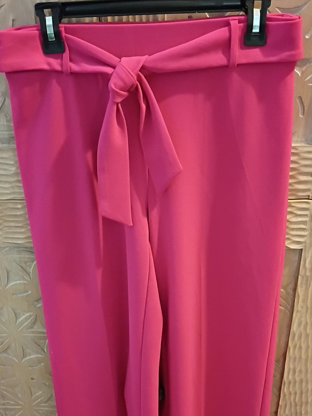 Pink Tie-Waist Women's Pants